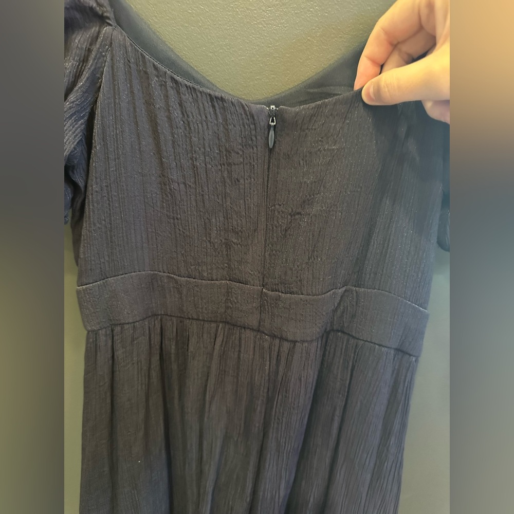 Altar'd State | Navy Blue Maxi Dress | Open Shoulder Design | Small - Picture 8 of 8